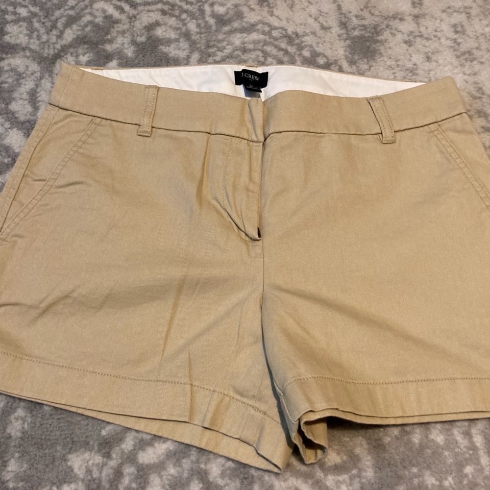 J. Crew Cotton Chino Shorts, Size 6